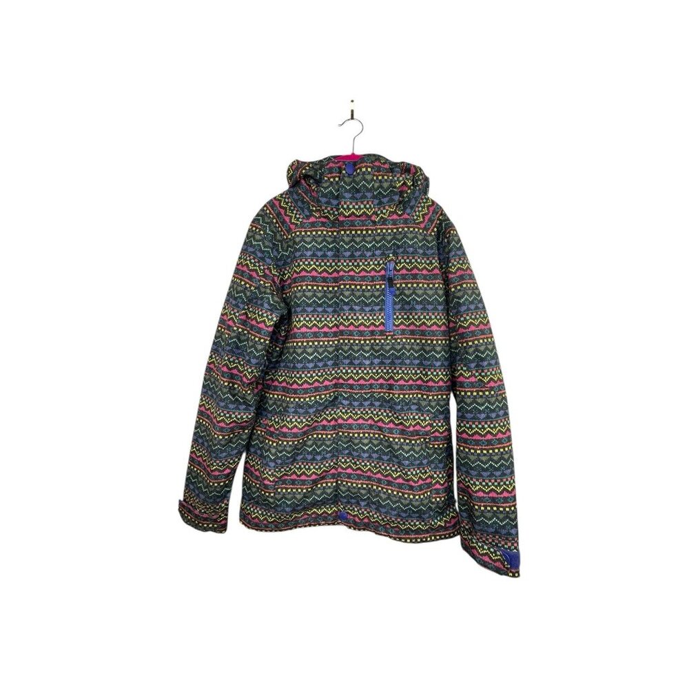 Burton Women’s DRYRIDE Snowboard Ski Jacket Small Multicolor Aztec Print Winter